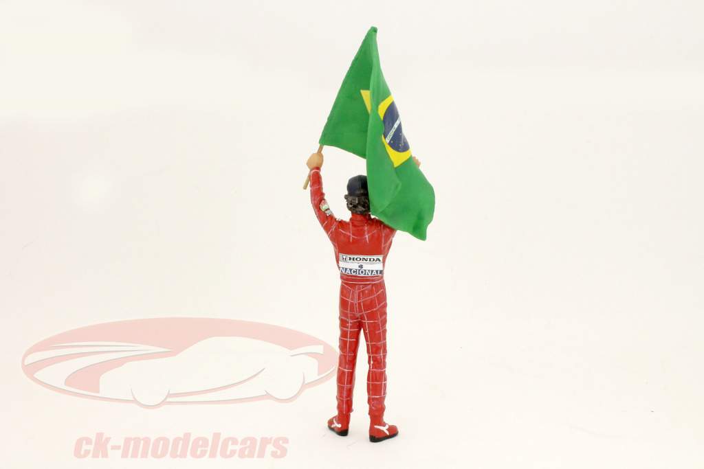 Ayrton Senna driver figure McLaren formula1 1991 Brazil GP Winner 1:18 TrueScale