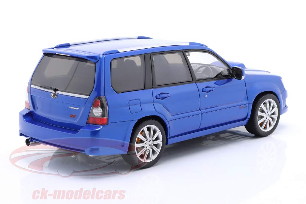 Subaru Forester STI Byggeår 2007 blå metallisk 1:18 Radscale Models