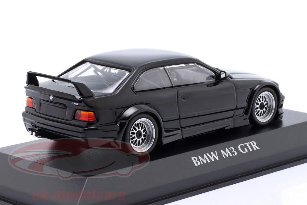 BMW M3 (E36) GTR Année de construction 1993 noir 1:43 Minichamps