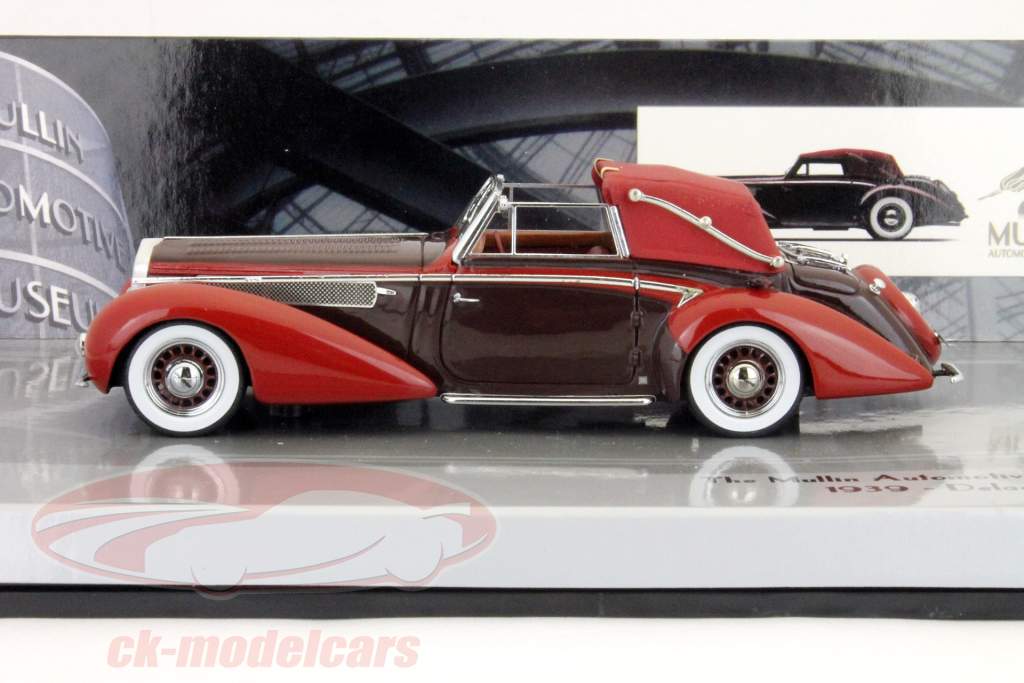Delage D8-120 cabriolet Ponderando o Museu Colecção Automotive 1:43 Minichamps