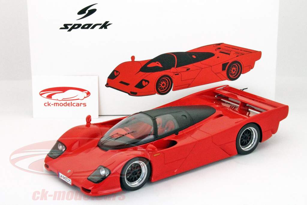 Dauer Porsche 962 rouge 1:18 Spark