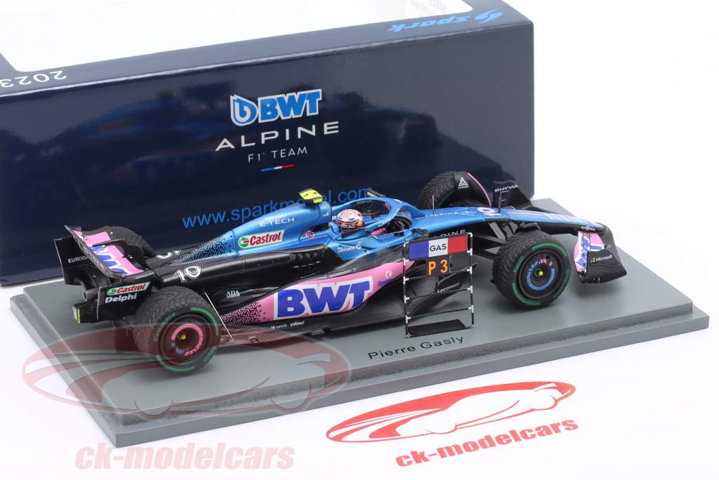 ミニカー Spark F1 1/43 Pierre Gasly 2023 Alpine Spark 1:43 Pierre Gasly Alpine A523 #10 3rd Netherlands GP