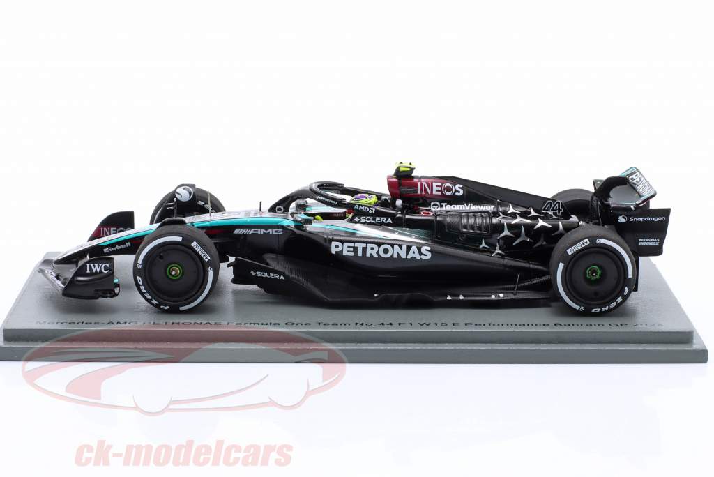 L. Hamilton Mercedes-AMG F1 W15 #44 7e Bahrein GP formule 1 2024 1:43 Spark