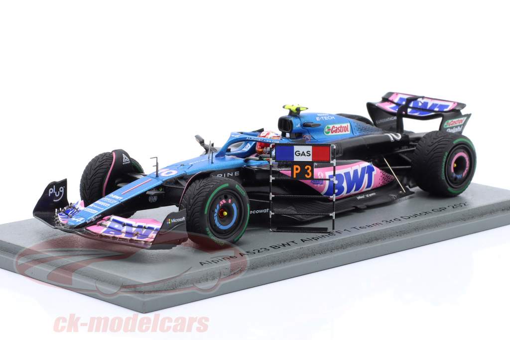 ミニカー Spark F1 1/43 Pierre Gasly 2023 Alpine Minichamps 1:18 Pierre Gasly Alpine A523 #10 9th Bahrain GP