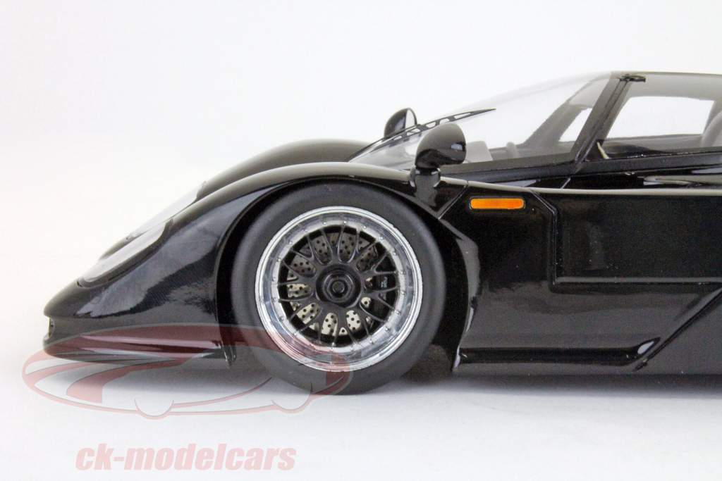 Продолжительность Porsche 962 черный / черный 1:18 Свеча