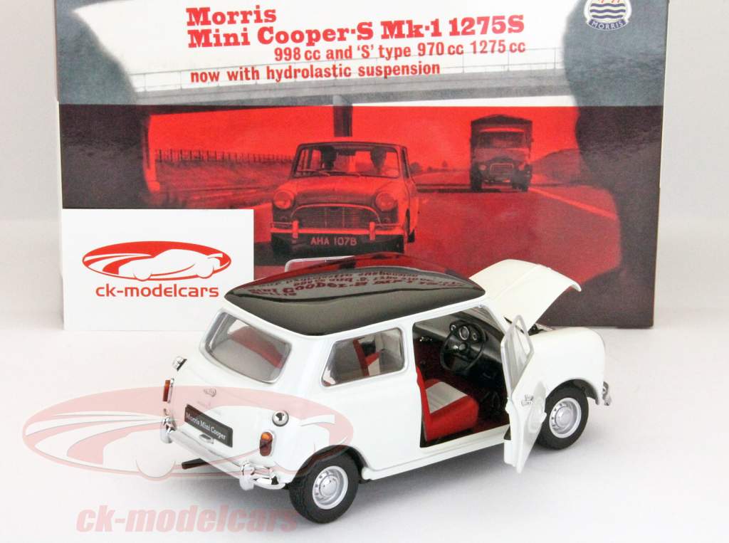 Morris Mini Copper S MKI 1275S / blanco 1:18 Kyosho