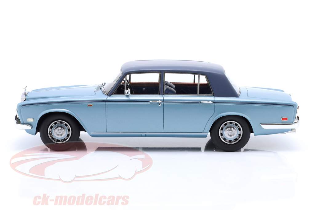 Rolls Royce Silver Shadow Année de construction 1975 bleu métallique 1:18 Cult Scale