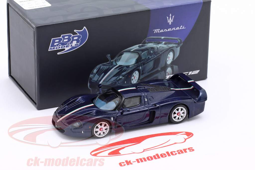 Maserati MC12 year 2008 blue metallic 1:64 BBR