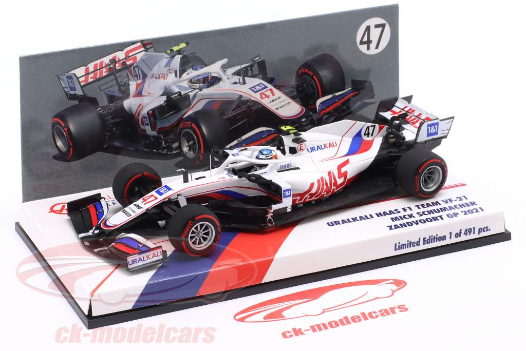 Mick Schumacher Haas VF-21 #47 Niederlande GP Formel 1 2021 1:43 Minichamps