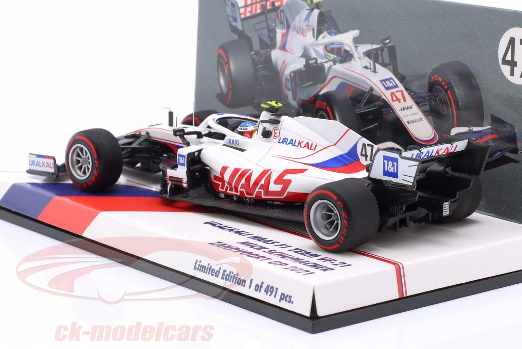 Mick Schumacher Haas VF-21 #47 Niederlande GP Formel 1 2021 1:43 Minichamps