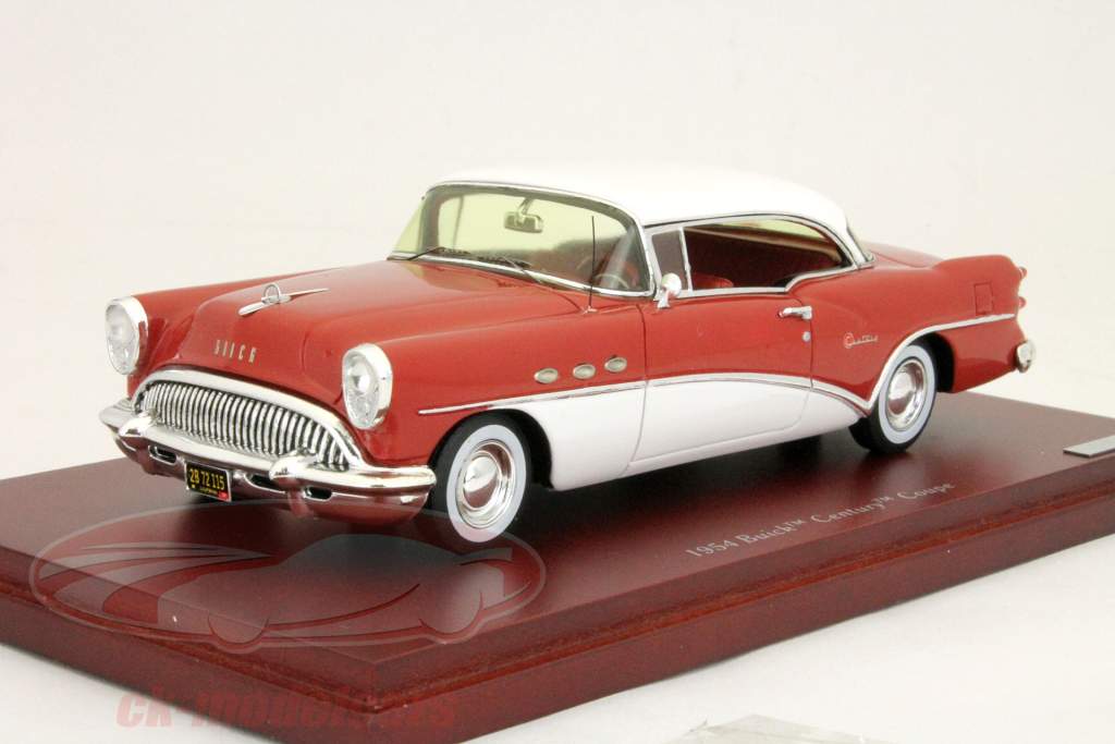 别克世纪双门跑车年份1954红/白1点43分的TrueScale