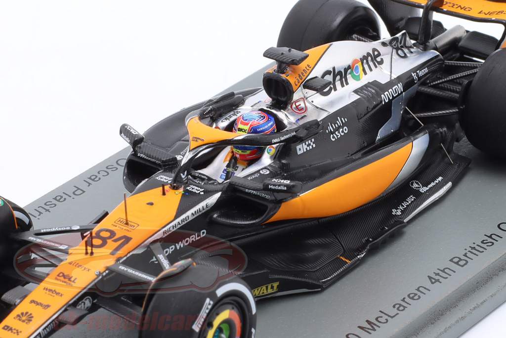 Oscar Piastri McLaren MCL60 #81 4° britannico GP formula 1 2023 1:43 Spark