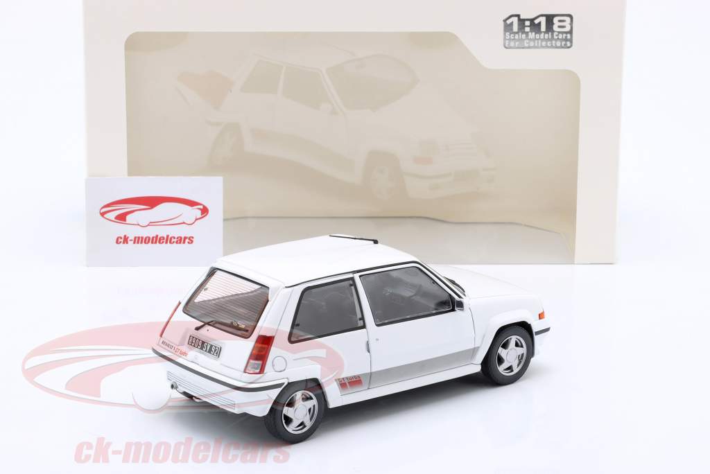 Renault 5 GT Turbo MK2 Bouwjaar 1989 wit 1:18 Solido