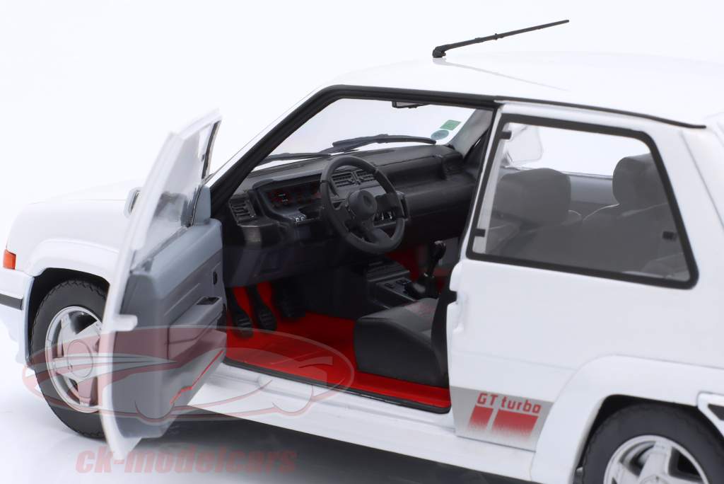 Renault 5 GT Turbo MK2 Bouwjaar 1989 wit 1:18 Solido