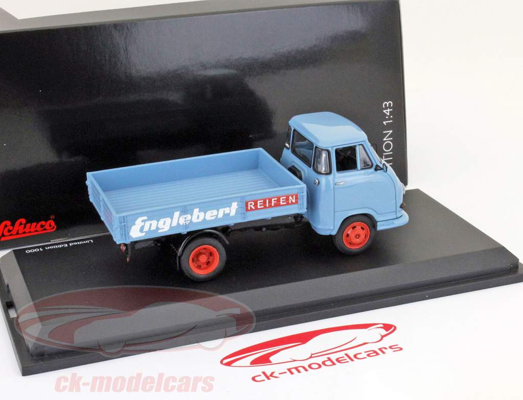 Hanomag Kurier piattaforma con telone Englebert pneumatici 1:43 Schuco