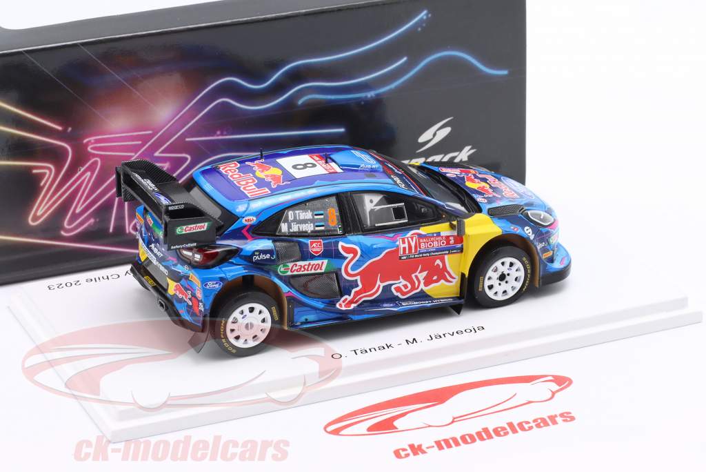 Ford Puma Rally1 #8 gagnant Chili Rallye 2023 Tänak, Järveoja 1:43 Spark