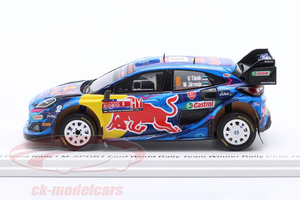 Ford Puma Rally1 #8 gagnant Chili Rallye 2023 Tänak, Järveoja 1:43 Spark