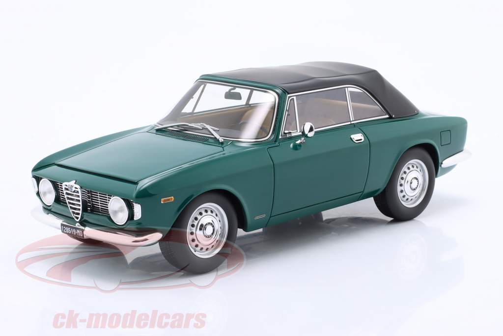 Alfa Romeo Giulia 1600 GTC Cabriolé Closed Top 1964 abeto verde 1:18 Mitica