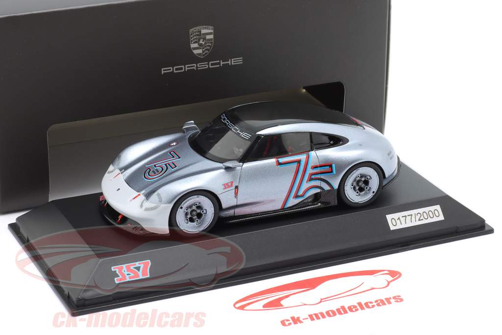Porsche Vision 357 75 Anni Porsche argento 1:43 Spark