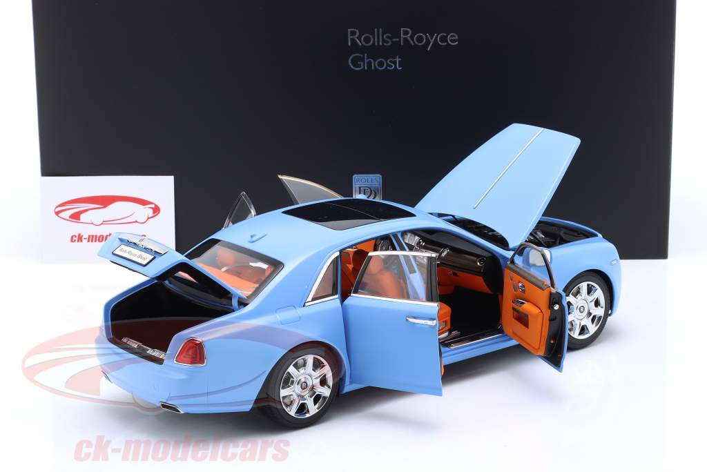 Rolls Royce Ghost year 2011 matt light blue 1:18 Kyosho