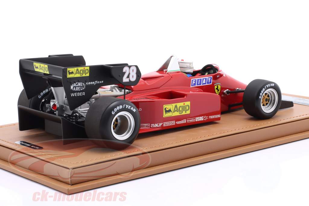 ミニカー　1/18 126C4M 1984 オーストリアGP R.アルヌー #28 [GRP159D] Tecnomodel 1:18 Rene Arnoux Ferrari 126C4 #28 5th Europe GP