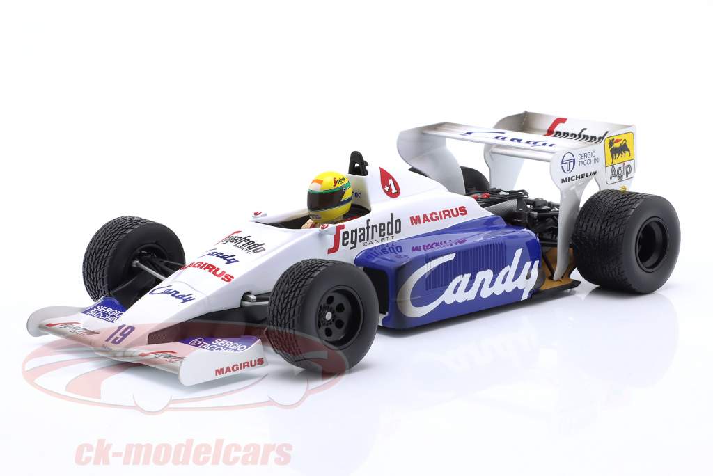 Ayrton Senna Toleman Hart TG184 #19 2nd Monaco GP formula 1 1984 1:18 Minichamps