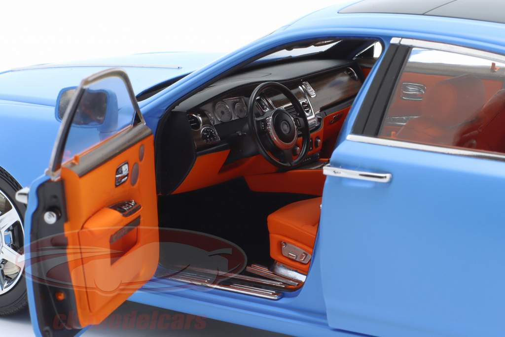 Rolls Royce Ghost year 2011 matt light blue 1:18 Kyosho