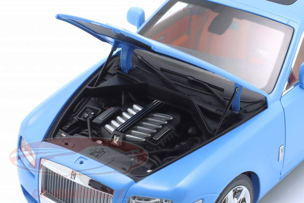 Rolls Royce Ghost year 2011 matt light blue 1:18 Kyosho
