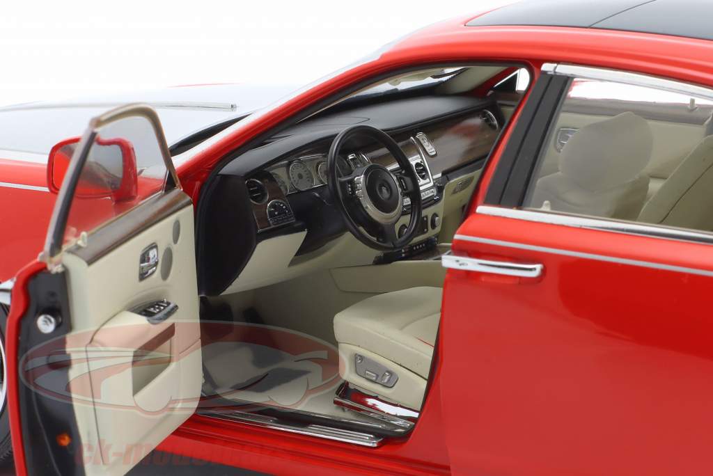 Rolls Royce Ghost Baujahr 2011 rot / silber 1:18 Kyosho