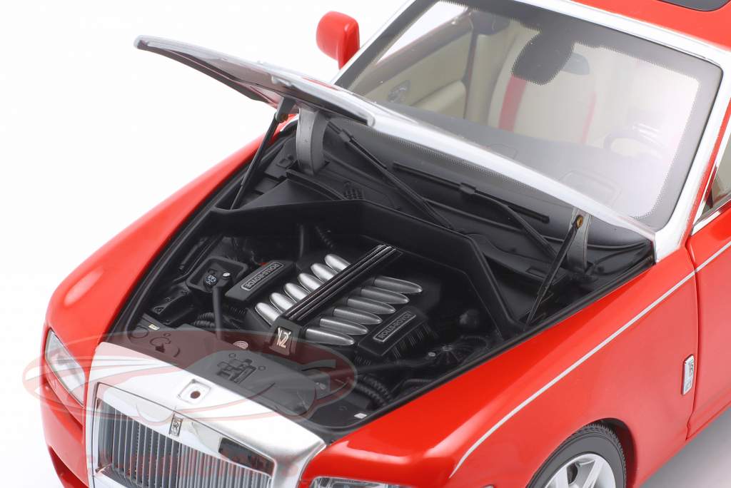 Rolls Royce Ghost Baujahr 2011 rot / silber 1:18 Kyosho