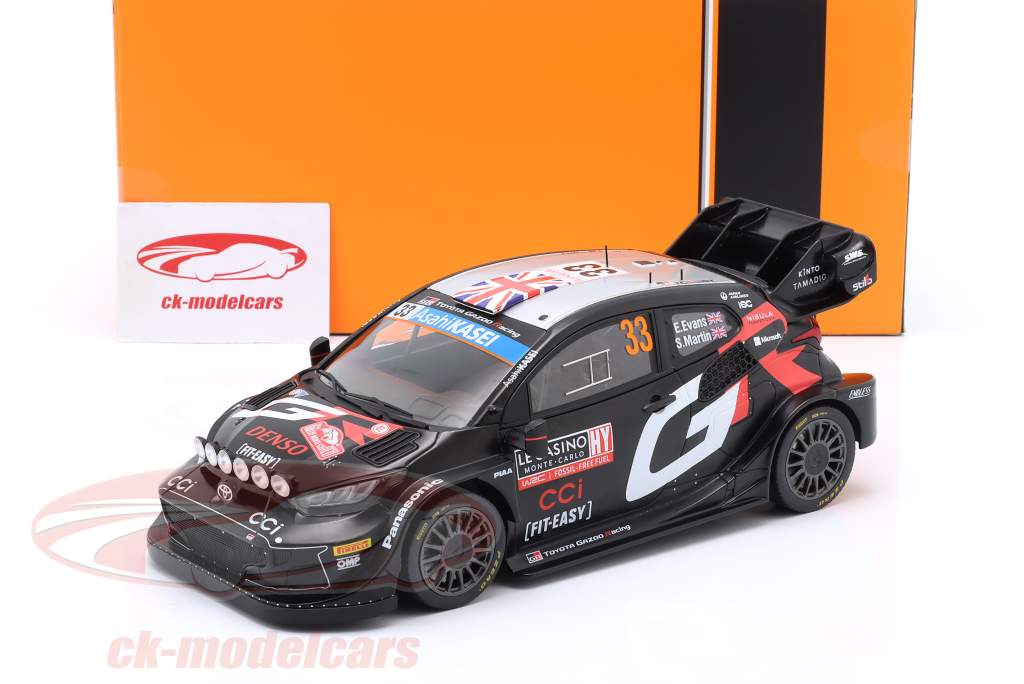 Toyota GR Yaris Rally1 Hybrid #33 3rd Rallye Monte Carlo 2024 Evans, Martin 1:18 Ixo