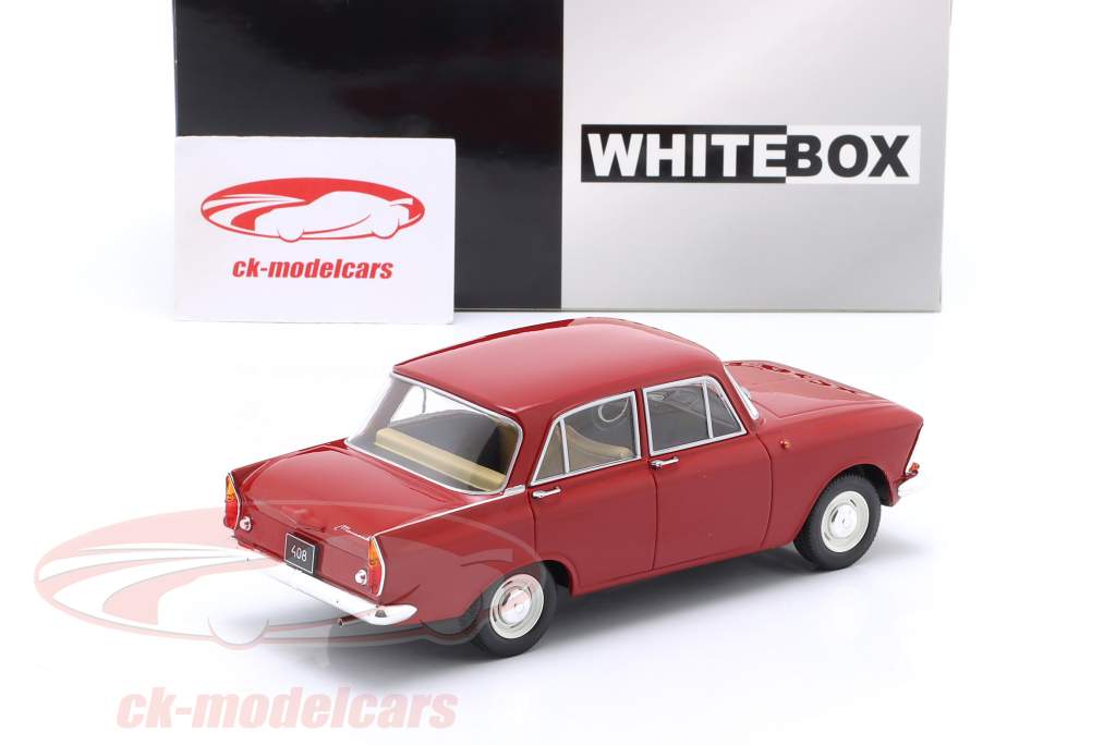 Moskvich 408 year 1966 dark red 1:24 WhiteBox