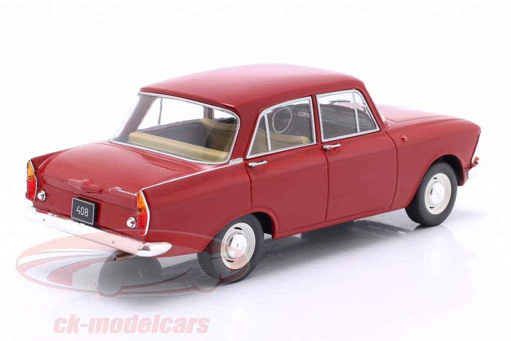 Moskvich 408 year 1966 dark red 1:24 WhiteBox