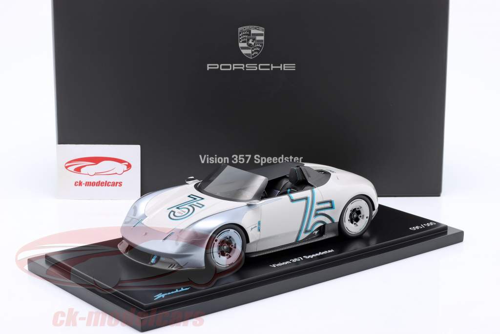 Porsche Vision 357 Speedster weiß / grau 1:18 Spark 