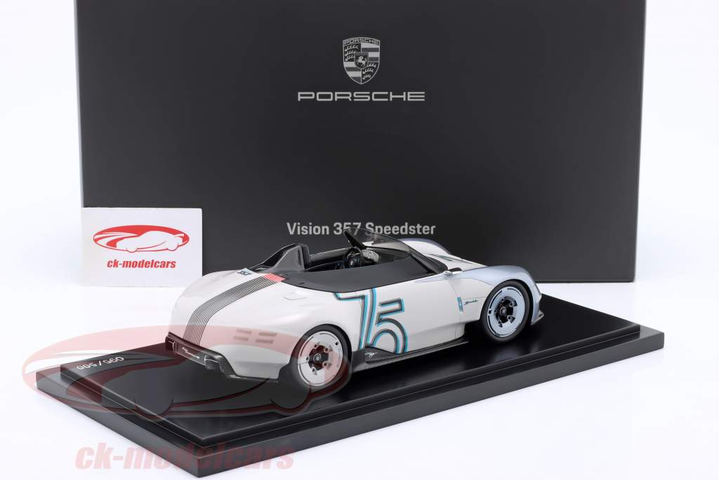 Porsche Vision 357 Speedster branco / cinza 1:18 Spark