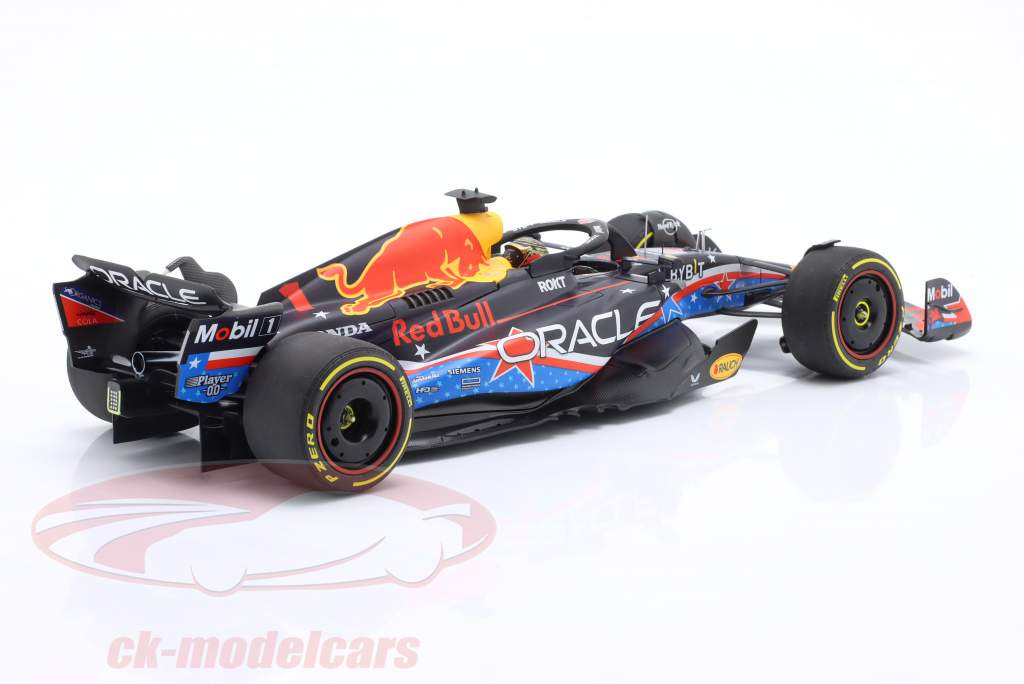 Max Verstappen Red Bull RB19 #1 优胜者 美国 GP 公式 1 世界冠军 2023 1:18 Minichamps