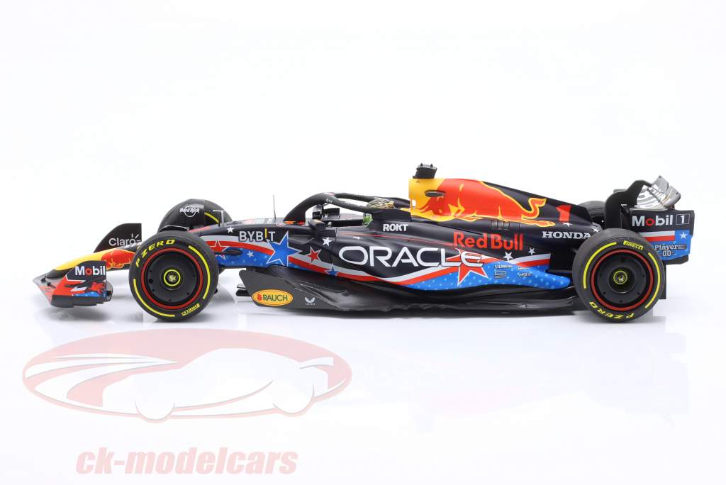 Max Verstappen Red Bull RB19 #1 优胜者 美国 GP 公式 1 世界冠军 2023 1:18 Minichamps