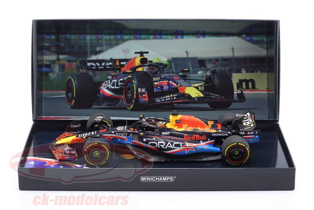 Max Verstappen Red Bull RB19 #1 优胜者 美国 GP 公式 1 世界冠军 2023 1:18 Minichamps