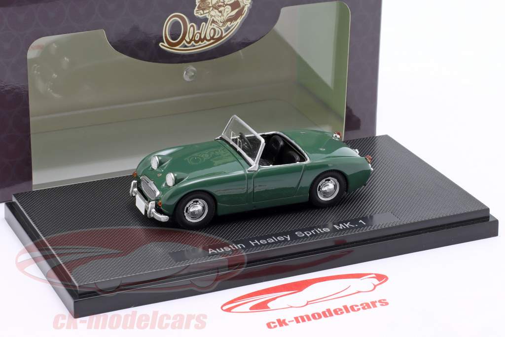 Austin Healey Sprite Mk1 Byggeår 1958 mørkegrøn 1:43 Ebbro