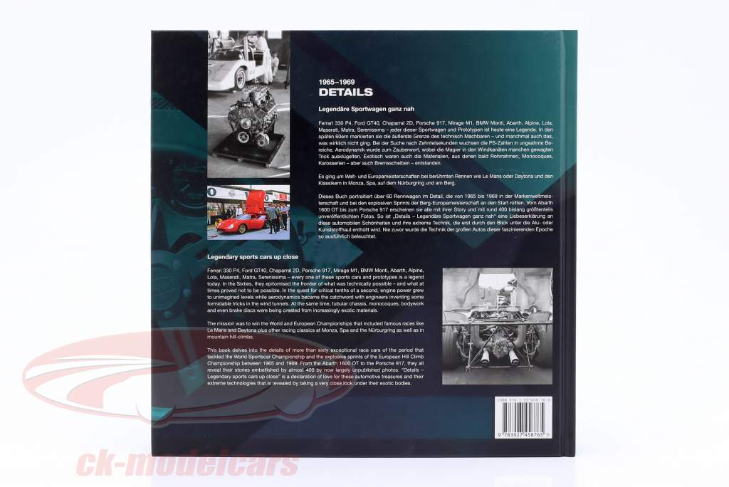 Livre: Détails - Légendaire sportif voitures assez fermer / 1965 - 1969 (Allemand / Anglais)