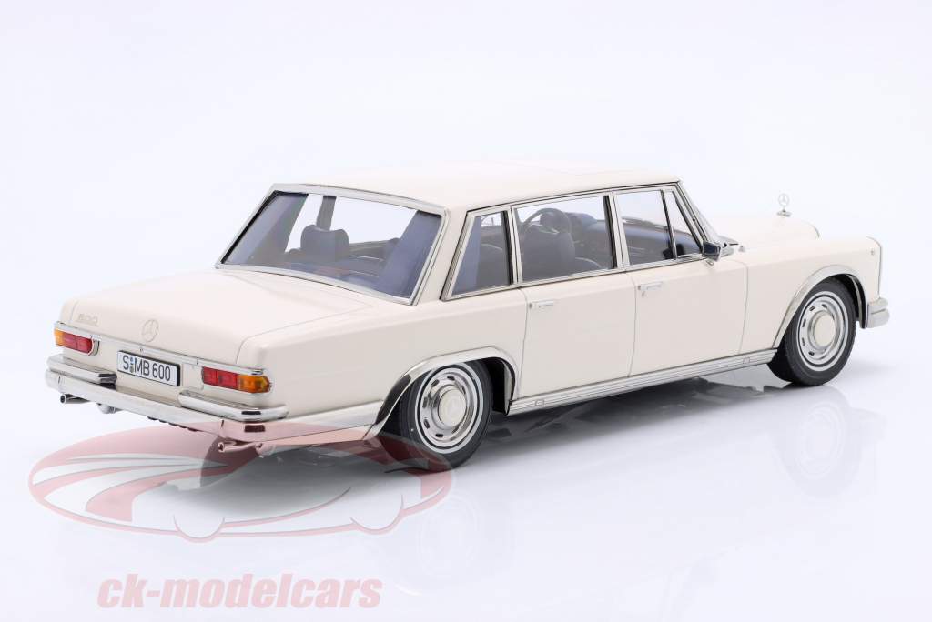 Mercedes-Benz 600 SWB (W100) Byggeår 1963 hvid 1:18 KK-Scale