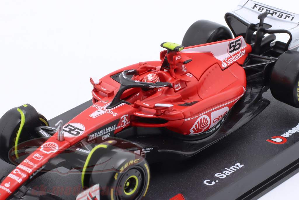 Carlos Sainz jr. Ferrari SF23 #55 6to Las Vegas GP fórmula 1 2023 1:43 Bburago