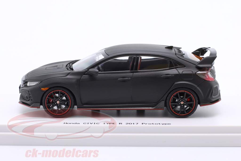 Honda Civic Type R Prototyp 2017 mattschwarz 1:43 Ebbro