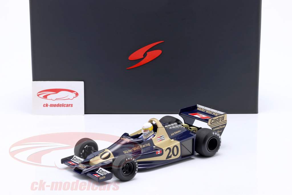 Spark 1:18 Jody Scheckter Wolf WR1 #20 Winner Monaco GP