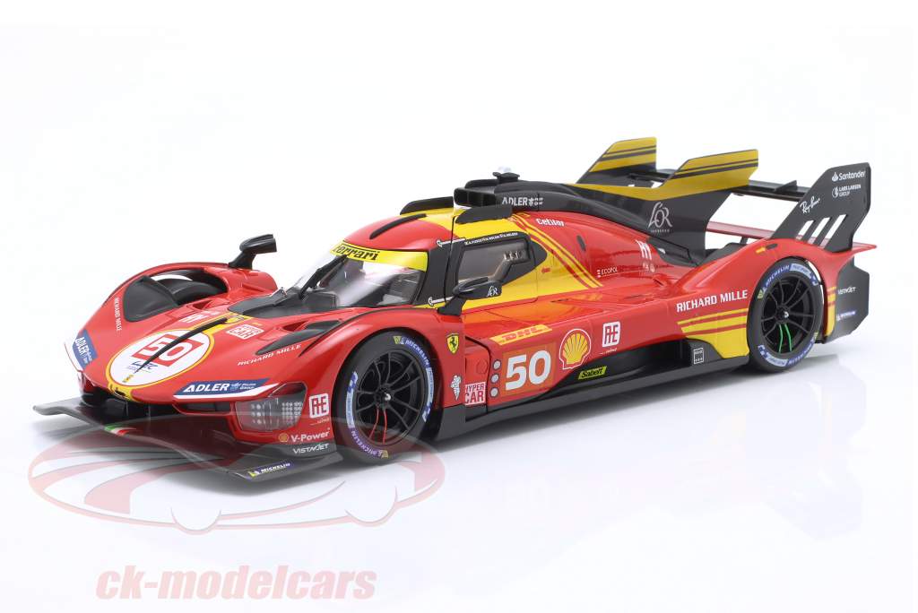 Ferrari 499P #50 6e WEC Katar 2024 Molina, Nielsen, Fuoco 1:18 Bburago