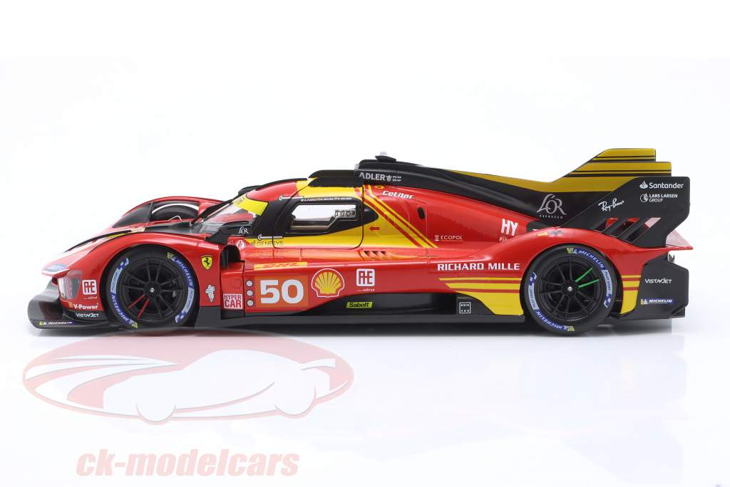 Ferrari 499P #50 6° WEC Qatar 2024 Molina, Nielsen, Fuoco 1:18 Bburago