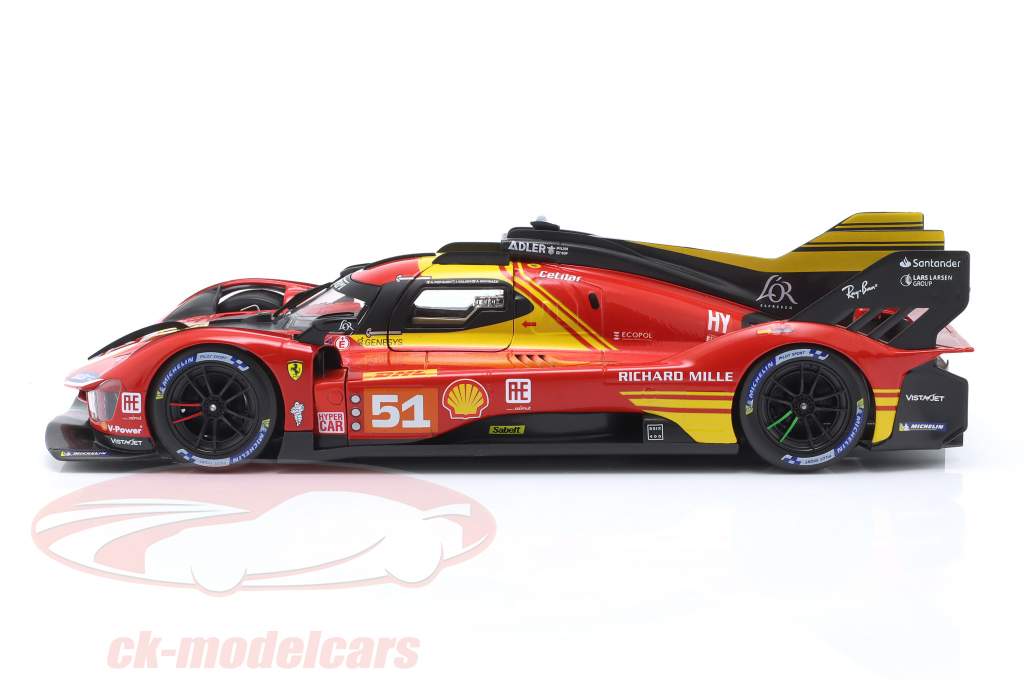 Bburago 1:18 Ferrari 499P #51 WEC カタール 2024 Calado, Pier