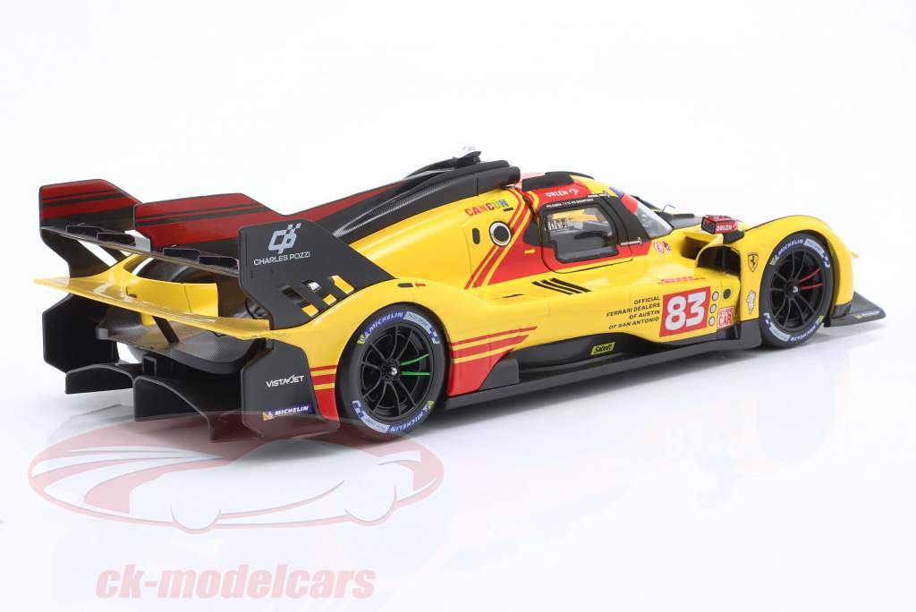 Ferrari 499P #83 第四名 WEC 卡塔尔 2024 Kubica, Shwartzman, Ye 1:18 Bburago
