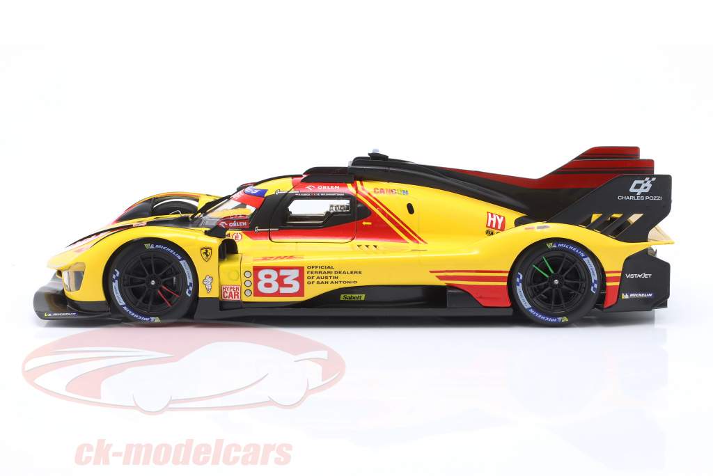Ferrari 499P #83 4ème WEC Qatar 2024 Kubica, Shwartzman, Ye 1:18 Bburago