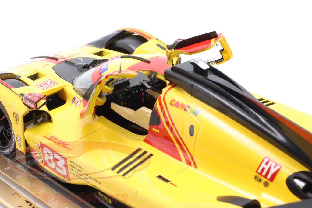 Ferrari 499P #83 第四名 WEC 卡塔尔 2024 Kubica, Shwartzman, Ye 1:18 Bburago